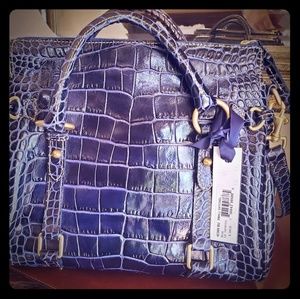 DOONEY & BOURKE luxury leather croc emboss satchel